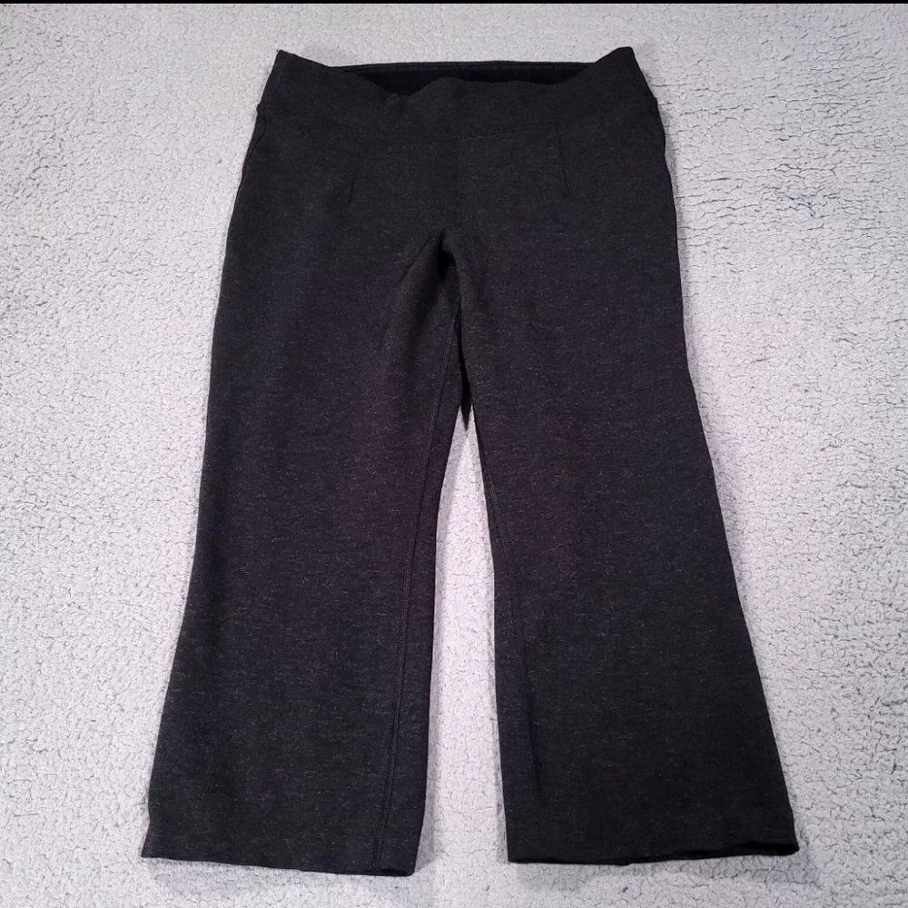 Kit And Ace Pants Womens 10 Stretch Mid Rise Pull On Capri Gray